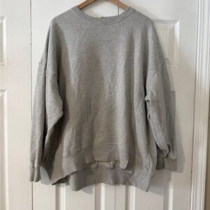 Aerie Gray Oversized Sweatshirt